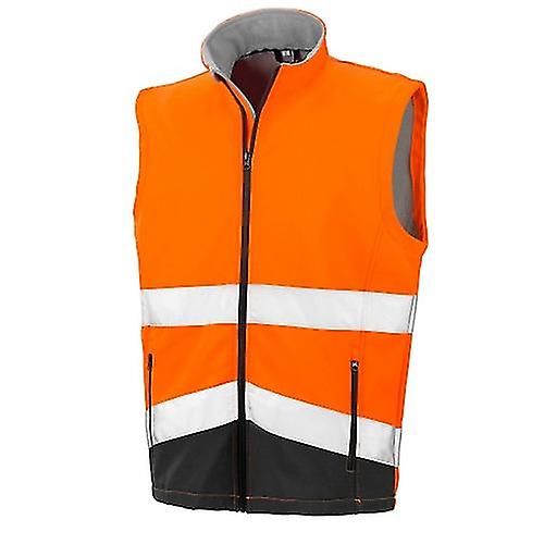 SAFE-GUARD by Result Unisex Adult Softshell Safety Gilet