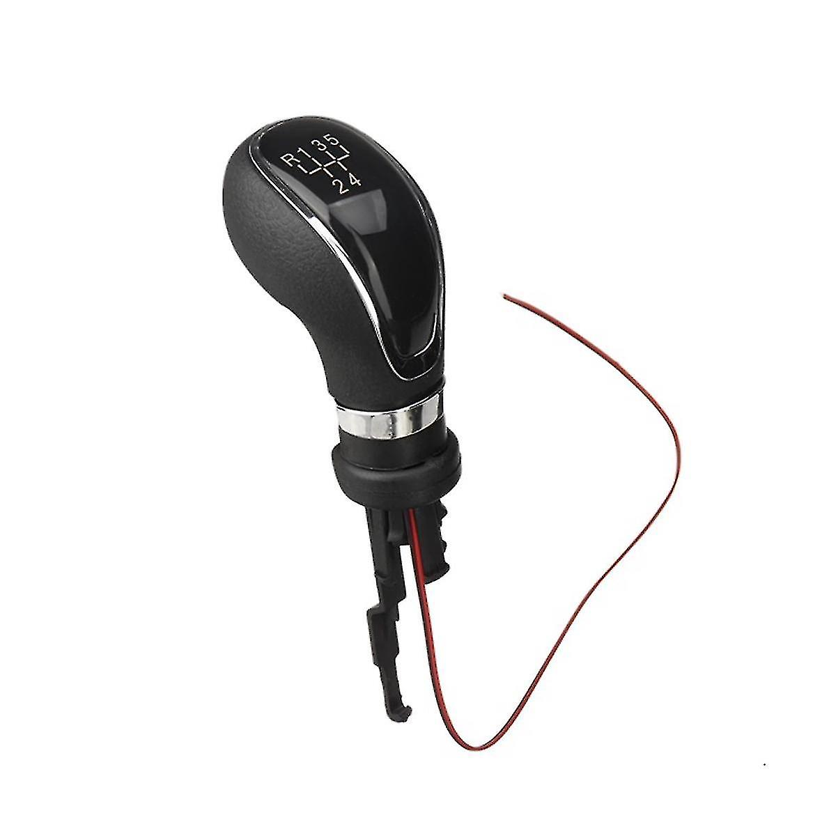 5 Speed Gear Shift Knob Leather Shifter Lever Handle Stick With Led Backlight For Excelle Gt/ Opel