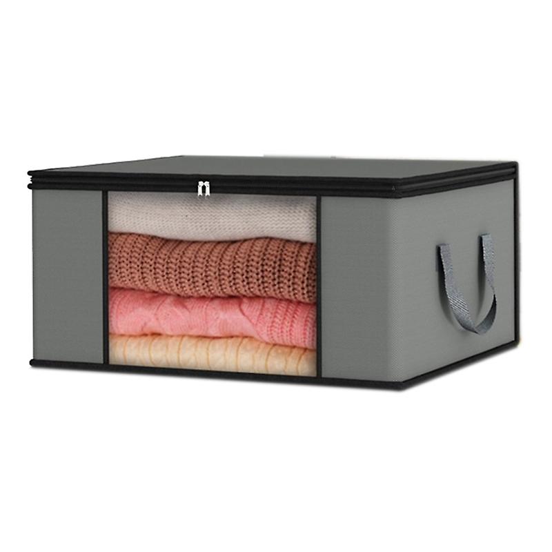 1/4Pcs Clothes Storage Bag Foldable Storage Organizer with Clear Window And Handles for Home Bedroom