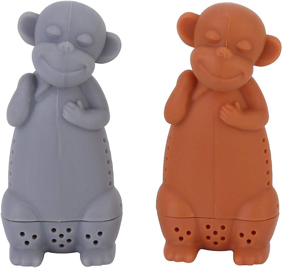 Set of 2 Monkey Shaped Tea Infusers for Loose Tea