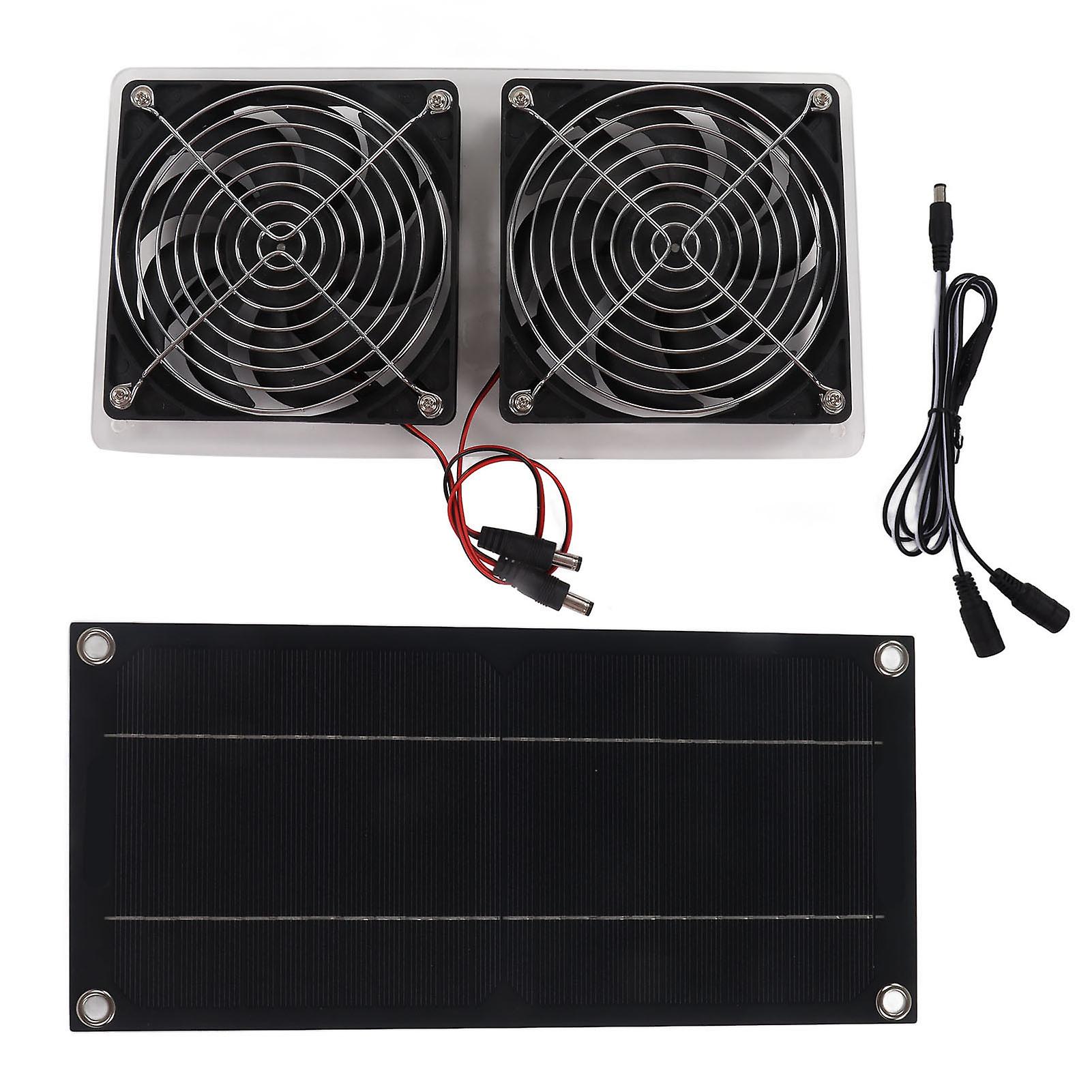Solar Powered Fan Waterproof Portable Environment Friendly Solar Exhaust Fan for Outdoor 100W 12V Single Panel