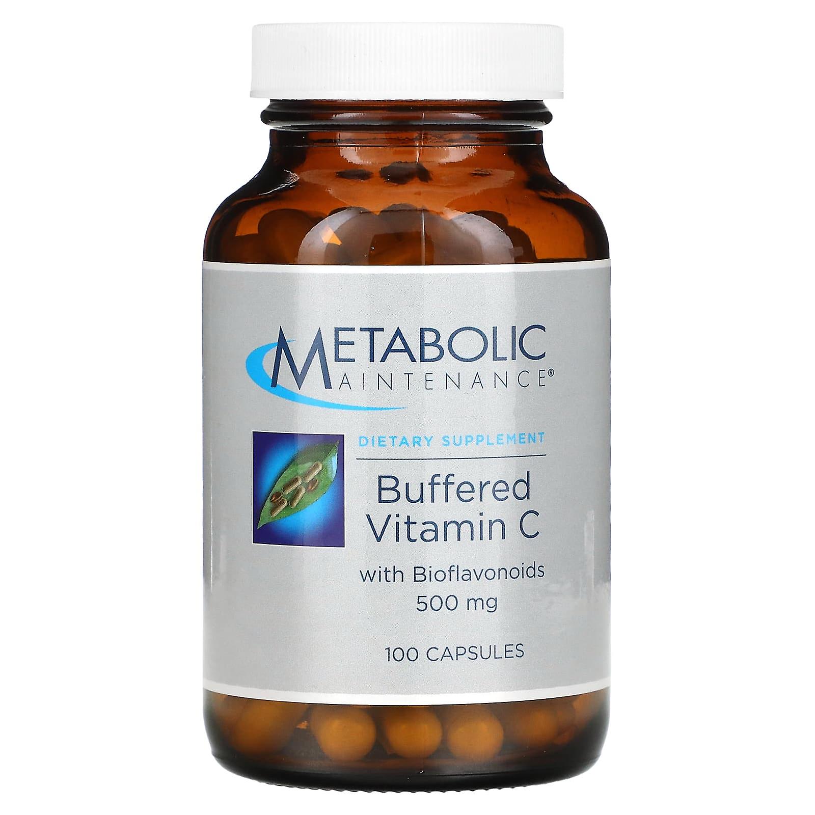 Metabolic Maintenance, Buffered Vitamin C with Bioflavonoids, 500 mg, 100 Capsules
