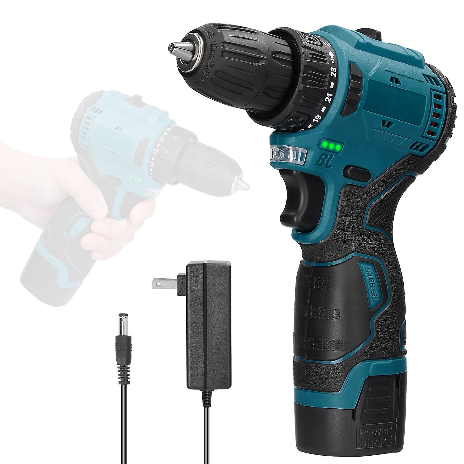 16.8V Cordless Driver Drill Household Electric Screwdriver Regulation Rotation Ways Adjustment Lithi