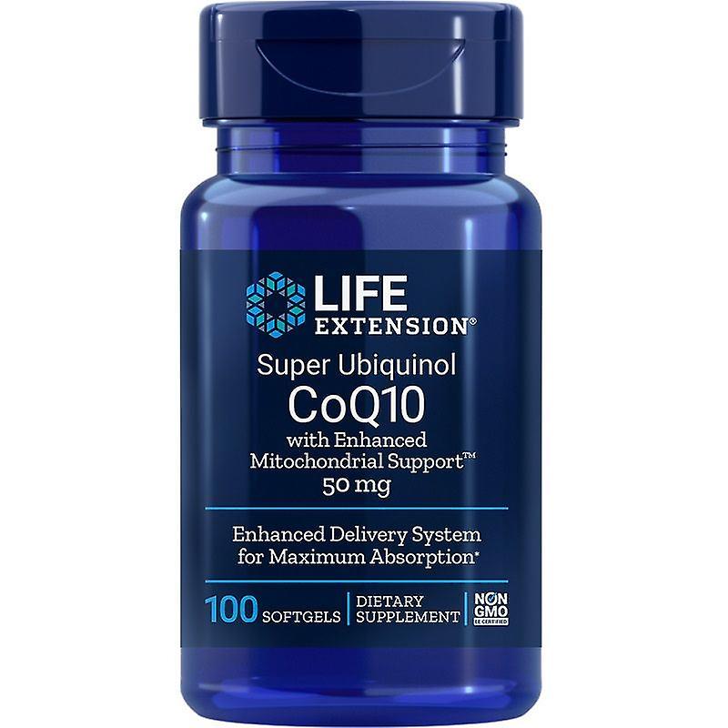 Life Extension Super Ubiquinol CoQ10 + Enhanced Mitochondrial Support 50mg Sgels 100