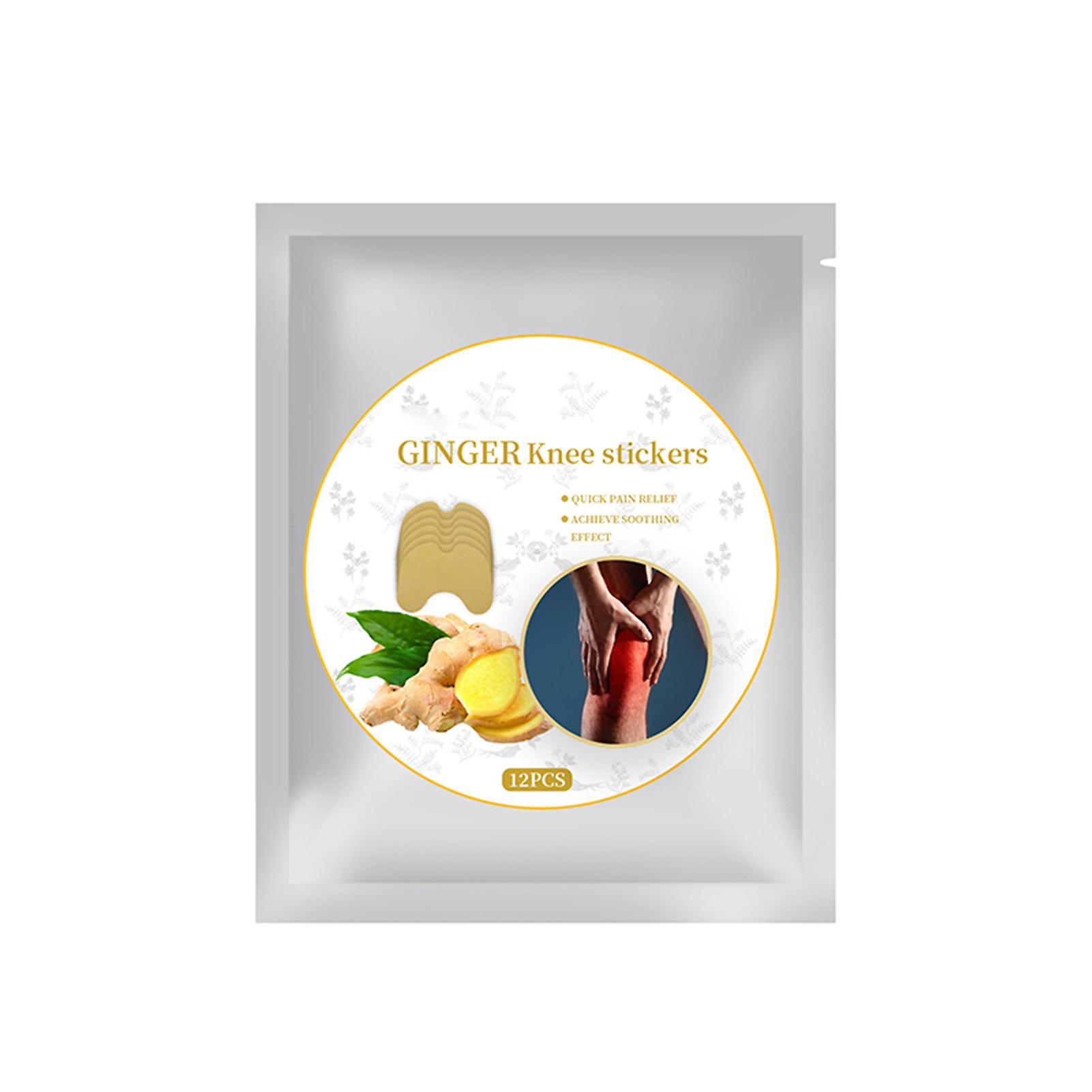 12PCS Ginger Knee Patch Multipurpose Herbal Stickers for Wrist Neck Shoulder Easy to Use New