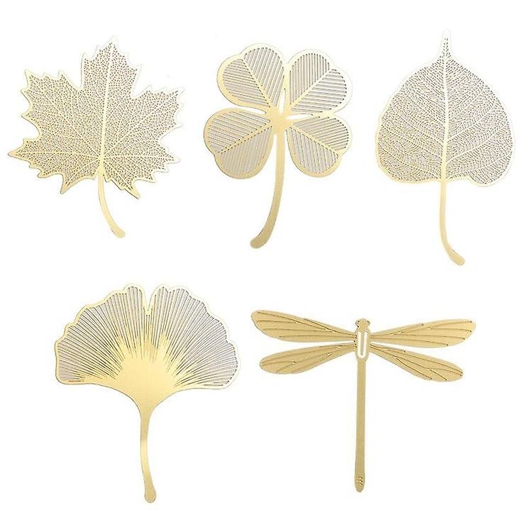 5 PCS Metal Bookmarks Metal Hollow