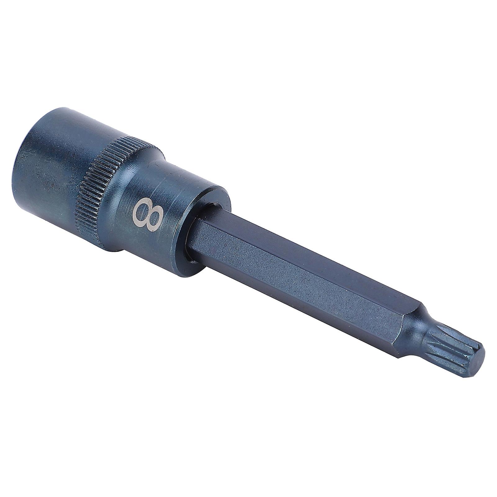 Socket Bit 12-Side M8 1/2" S2 Alloy Steel 100mm RustProof Quick Wrench