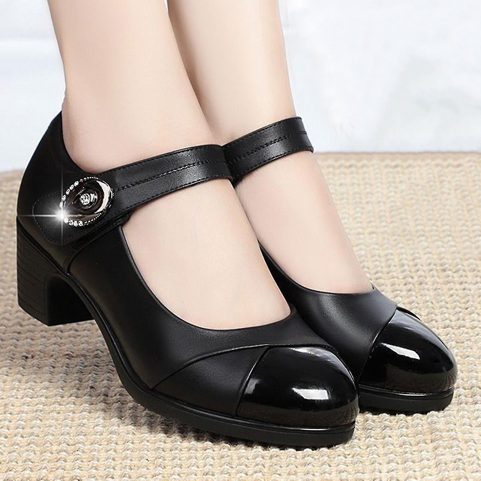 كبار السن أحذية الرقص منخفضة الكعب جولة اصبع القدم الأميرة أحذية المحكمة مناسبة للذهاب ارتداء الشاطئ الجانب