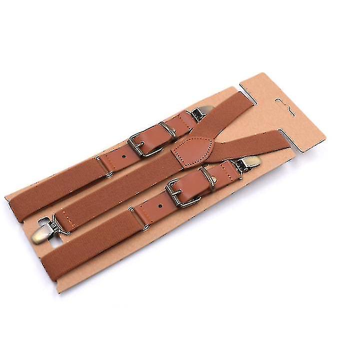 Heren Bretels Brede Y-back Bretels Solid Stretch Bretels Y-back Trigger Snap Bretels