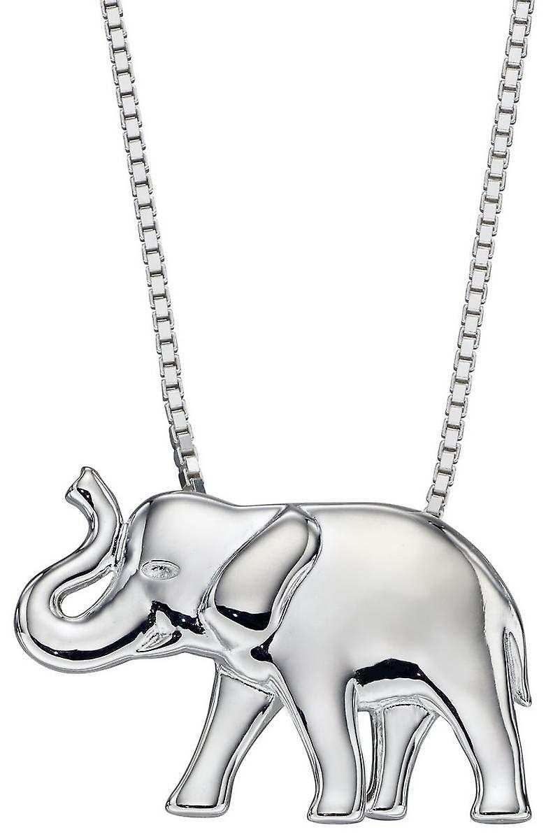 Elements Silver Elephant Pendant - Silver