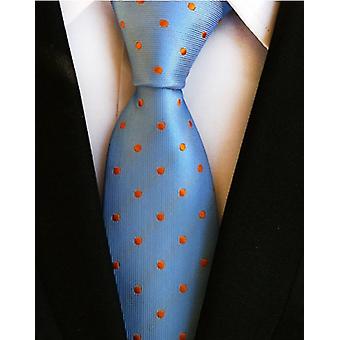 Solid Striped Polka Dot Men's Tie Red Teal Gold Rose Classic Ties Leisure Formal Wedding 8cm Silk Tie