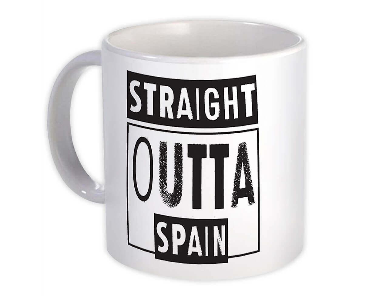 Presentmugg: Straight Outta Spanien Expat