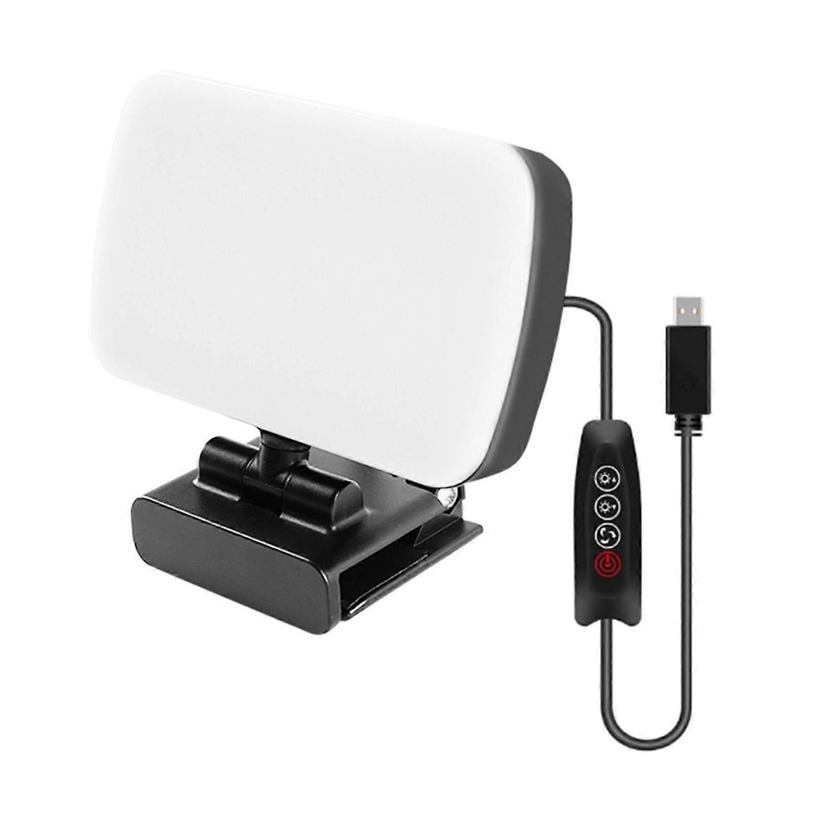 LED Video Light for Video Conference Live Streaming Portable Fill Light Adjustable Lighting