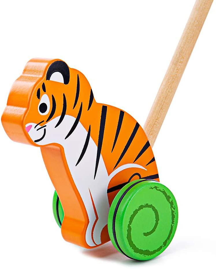 Bigjigs træ push langs Tiger