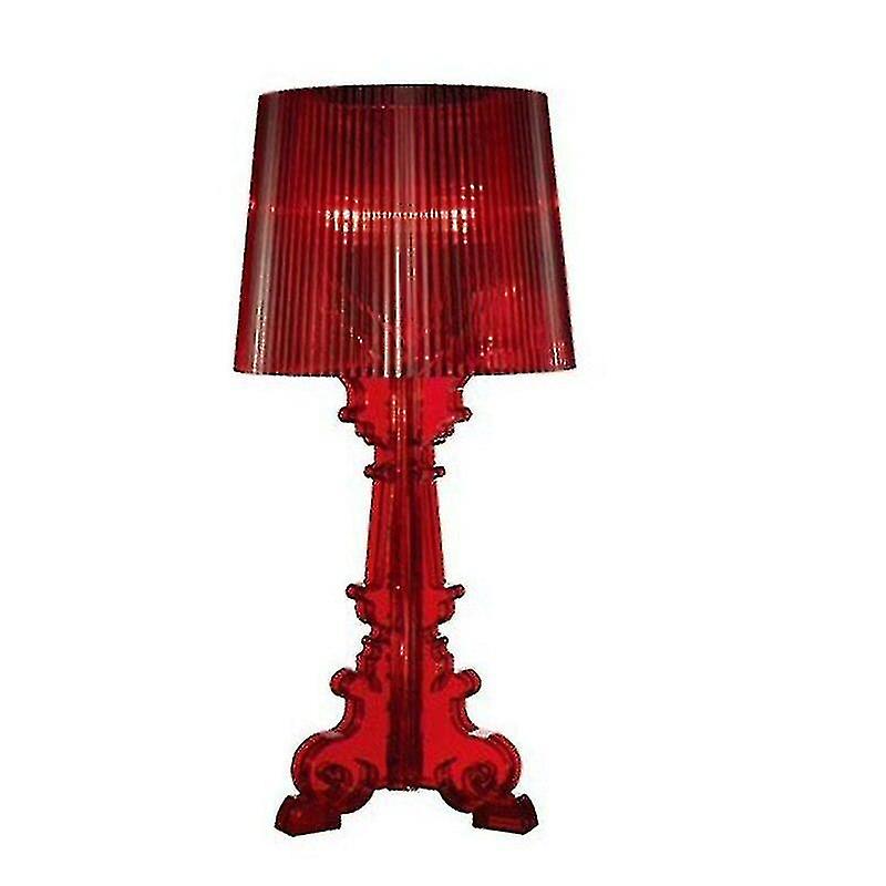 20" Clear acrylic, high accent table lamp without bulb