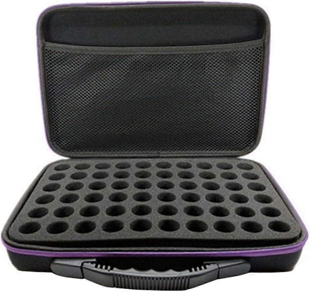 Storage case for essential oils, 60 compartments, organiser for essential oils, portable storage bag with carrying handle