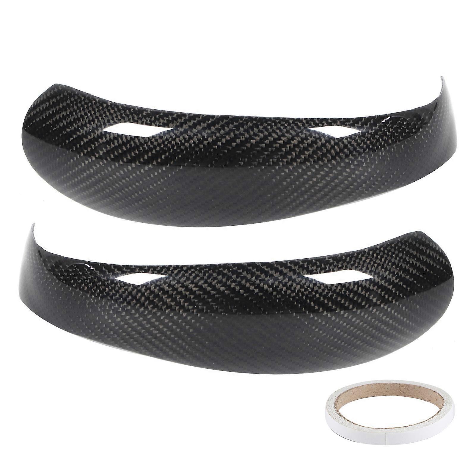 2pcs Rearview Mirror Cover AddOn Carbon Fiber Cap Fit for Boxster/Cayman 911 997.1 987.1 2005~2008 NO.73138