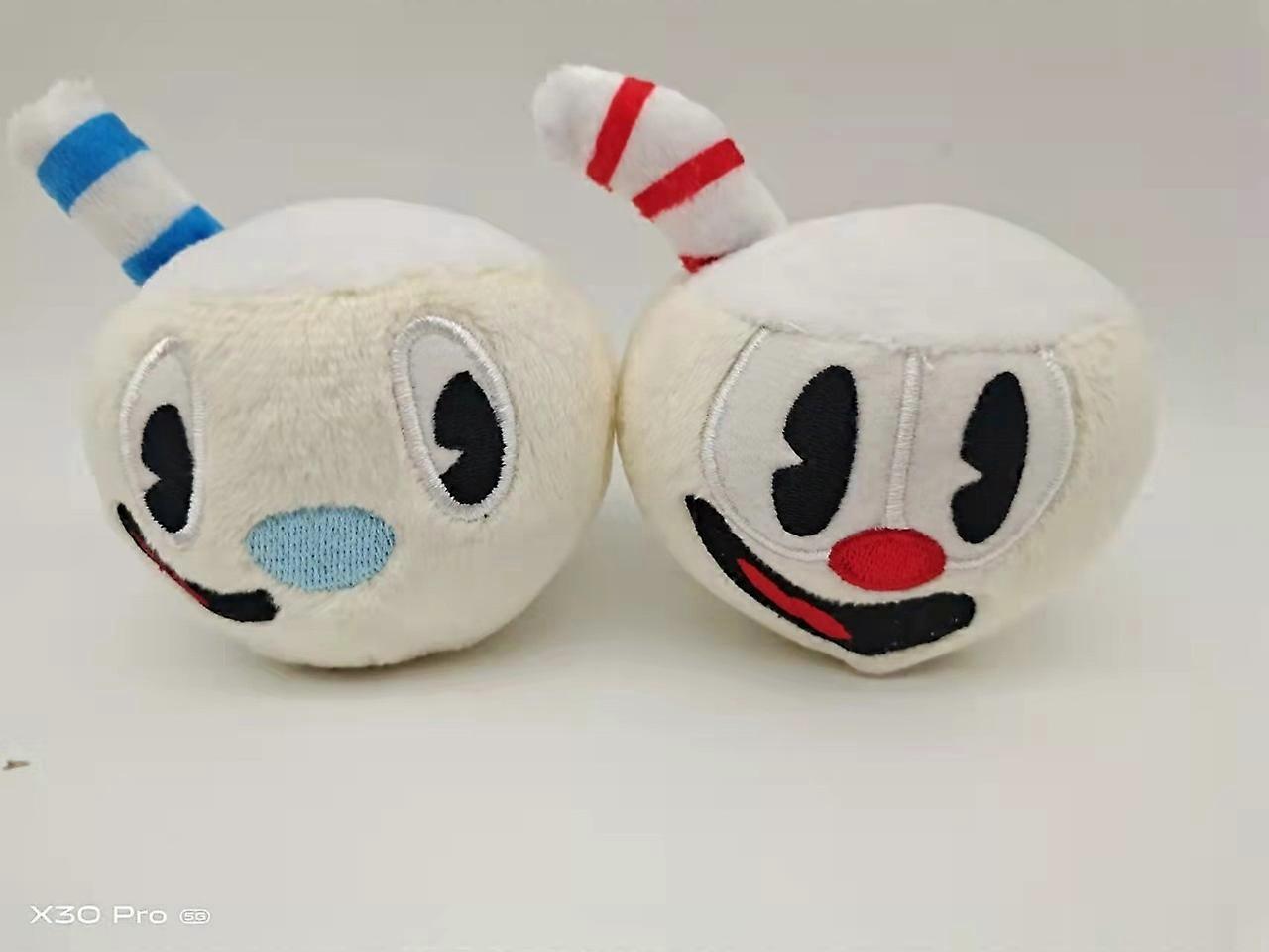 Cuphead Adventure Cuphead Peluche Toy Pendentif Mug Head Mugman Key Chain Pendentif