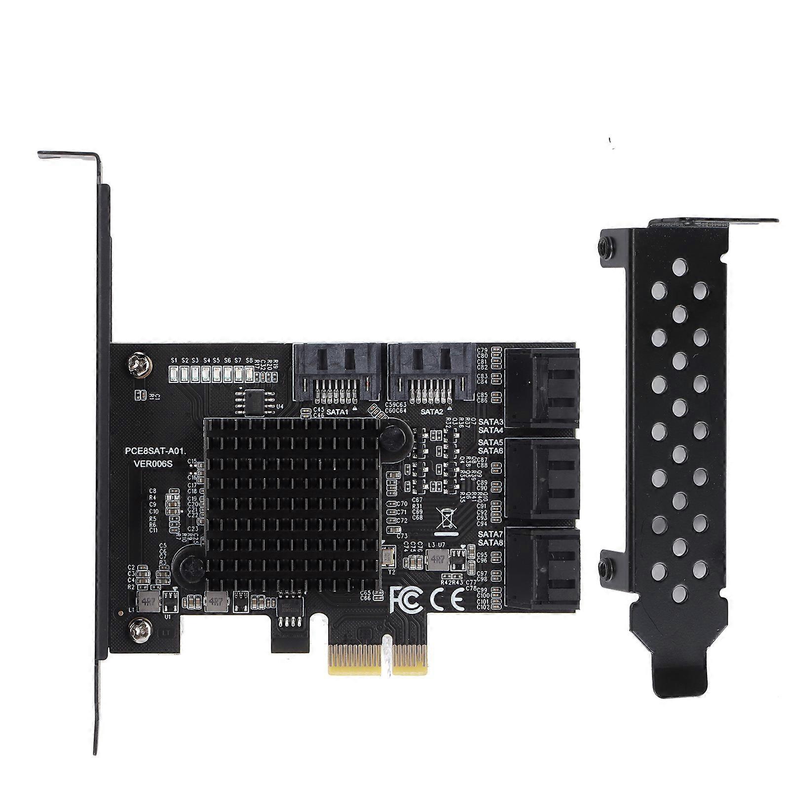 Scheda di espansione controller PCI-E a SATA3.0 Scheda di espansione interfaccia SATA3.0 a 8 porte
