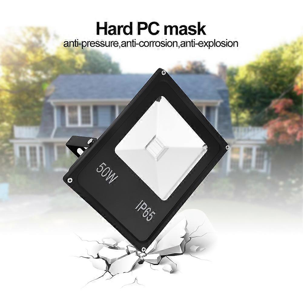 50W Flood Light RGB IP65 Waterproof Dustproof High Brightness for Outdoor Garden