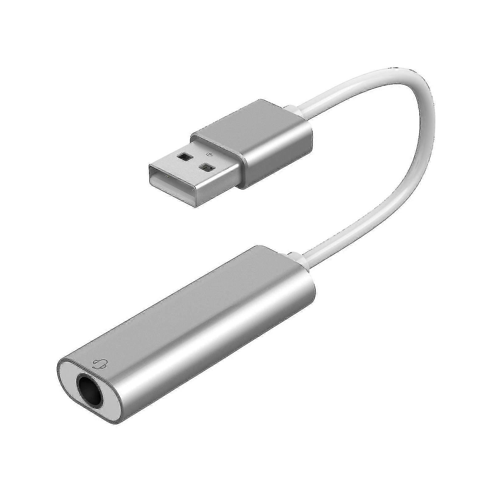 Audio Sound Card 2 In 1 Plug Play Portable External 7.1 Channel Usb Sound Card For Laptop