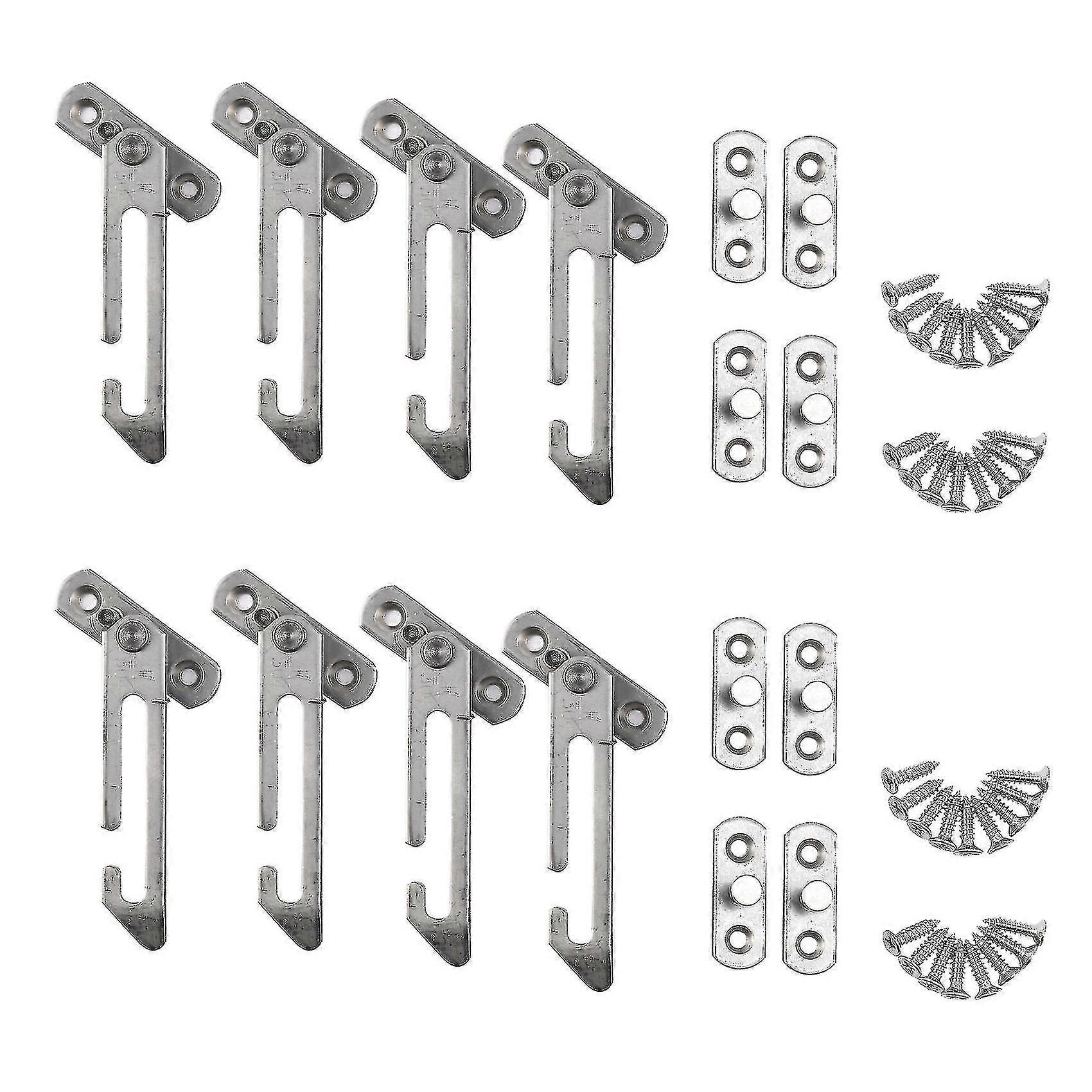 8 Pack Window Restrictor Locks Window Restrictor Hook Stainless Steel Child Lock Restrictor With Sc [jkw]