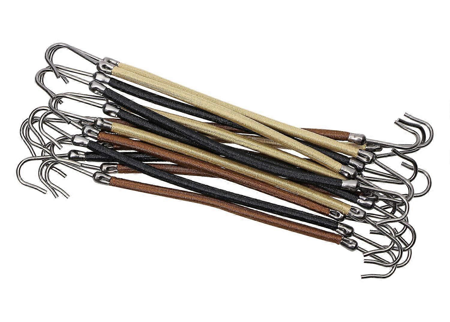 15 Pack Ponytail Hooks Bungee Petits élastiques Cheveux Cravates Accessoires Élastique Holder