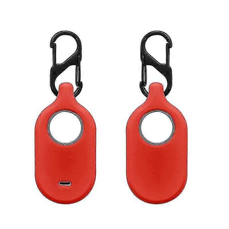 2pcs Silicone Case For Samsung Galaxy Smarttag 2 With Key Ring, For Keys Wallet Luggage Pet Collar