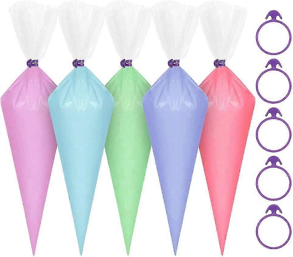 100 Pack Extra Thick Pastry Bags Large Disposable Icing Decorating Bags Cake