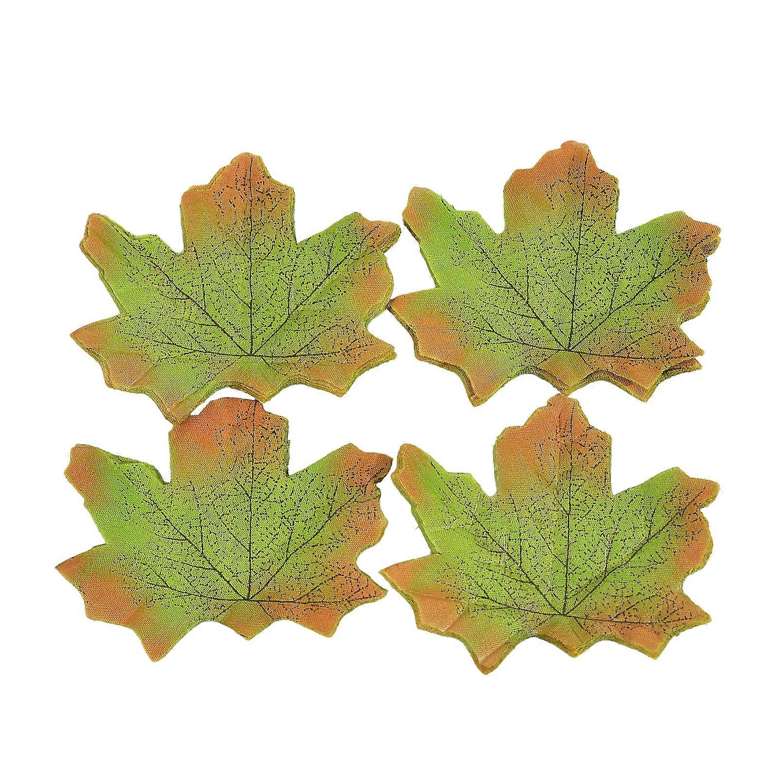 200 قطعة أوراق القيقب الاصطناعية واقعية الحرير المزيف الملونة الخريف أوراق القيقب الديكور هالوين حزب عيد الشكر عيد الشكر مهرجان الخريف ديكور الصور العلاقات العامة