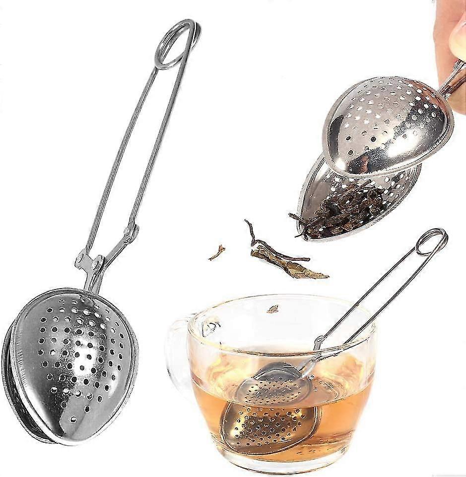 Stainless Steel Infuser Strainer, Long-handled Ball Shape Tea Strainer Tea