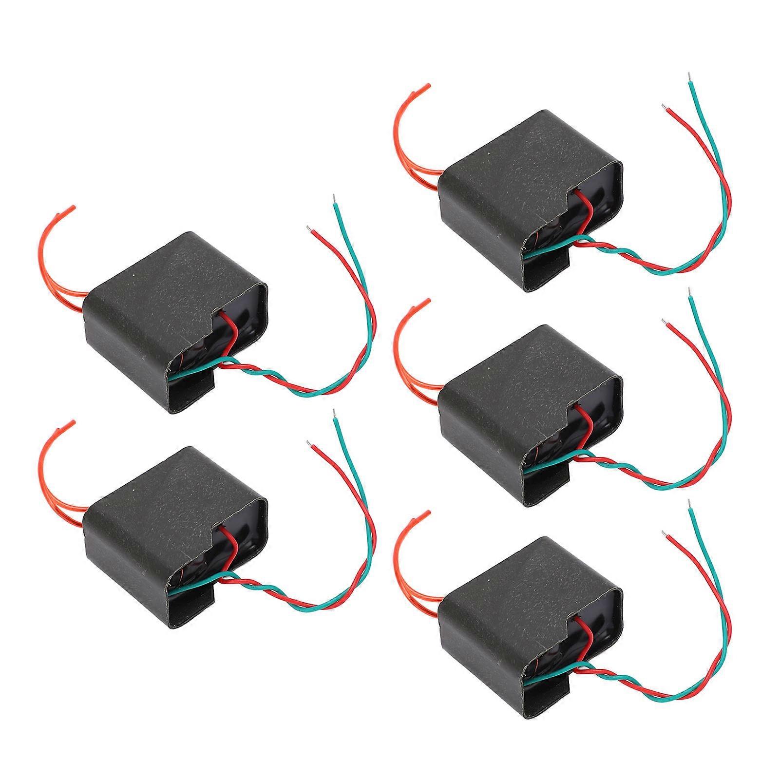 5 Stück Hochspannungsgenerator 3,7 V bis 200 kV Boost Step Up Leistungsmodul Transformator