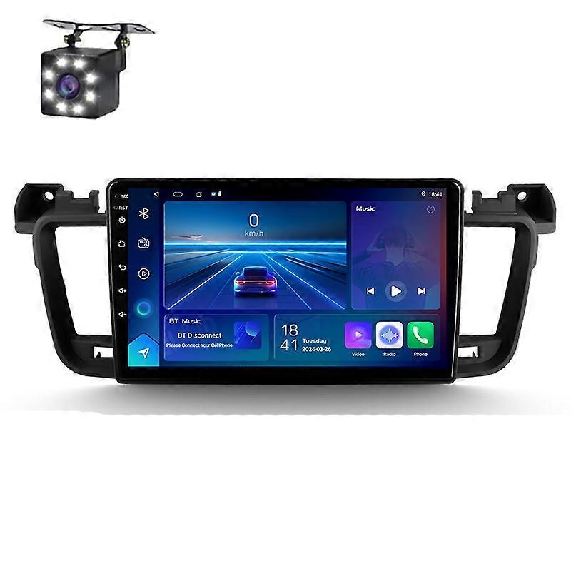 Android Radio For Peugeot 508 508SW 2011 -2018 GPS Navigation Stereo Head Unit Dash Cam