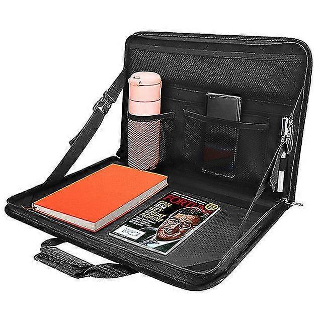 Car laptop eating tray back seat laptop bag work desk steering wheel eating tray portable car computer holder table non-slip pc