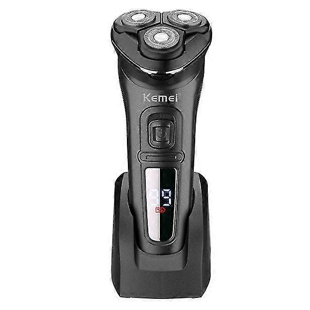 Floating blade and head wet dry electric shaver for men beard electric razor lcd display facial shaving machine rechargeable