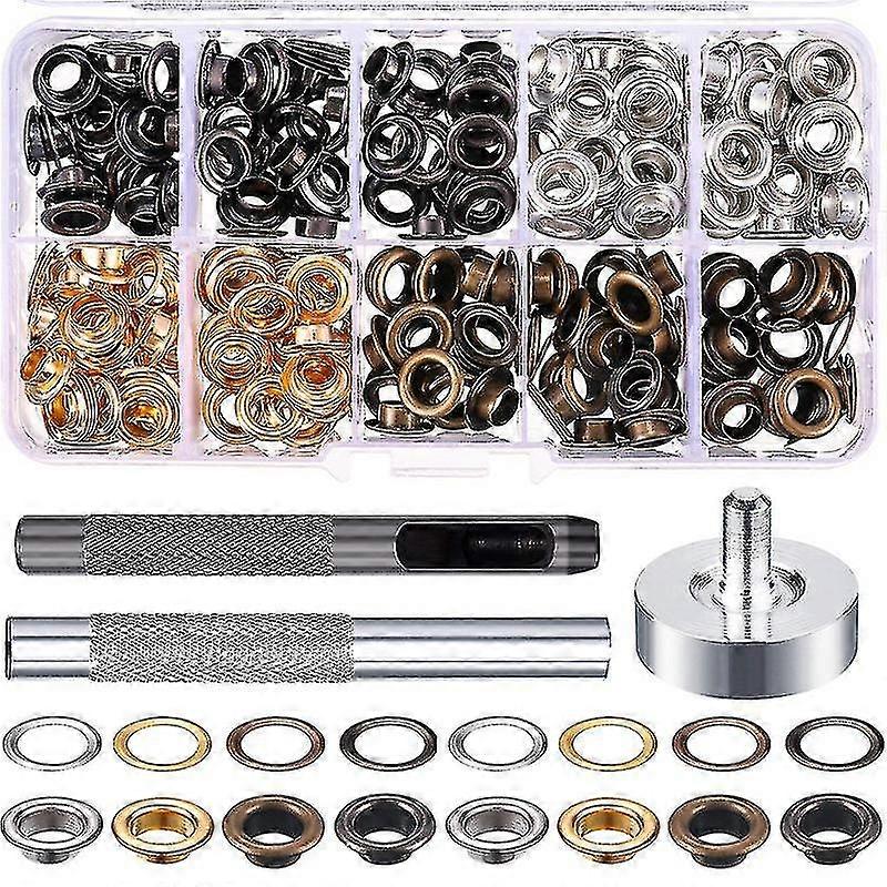 200 Pcs Sewing Eyelet, 6mm Metal