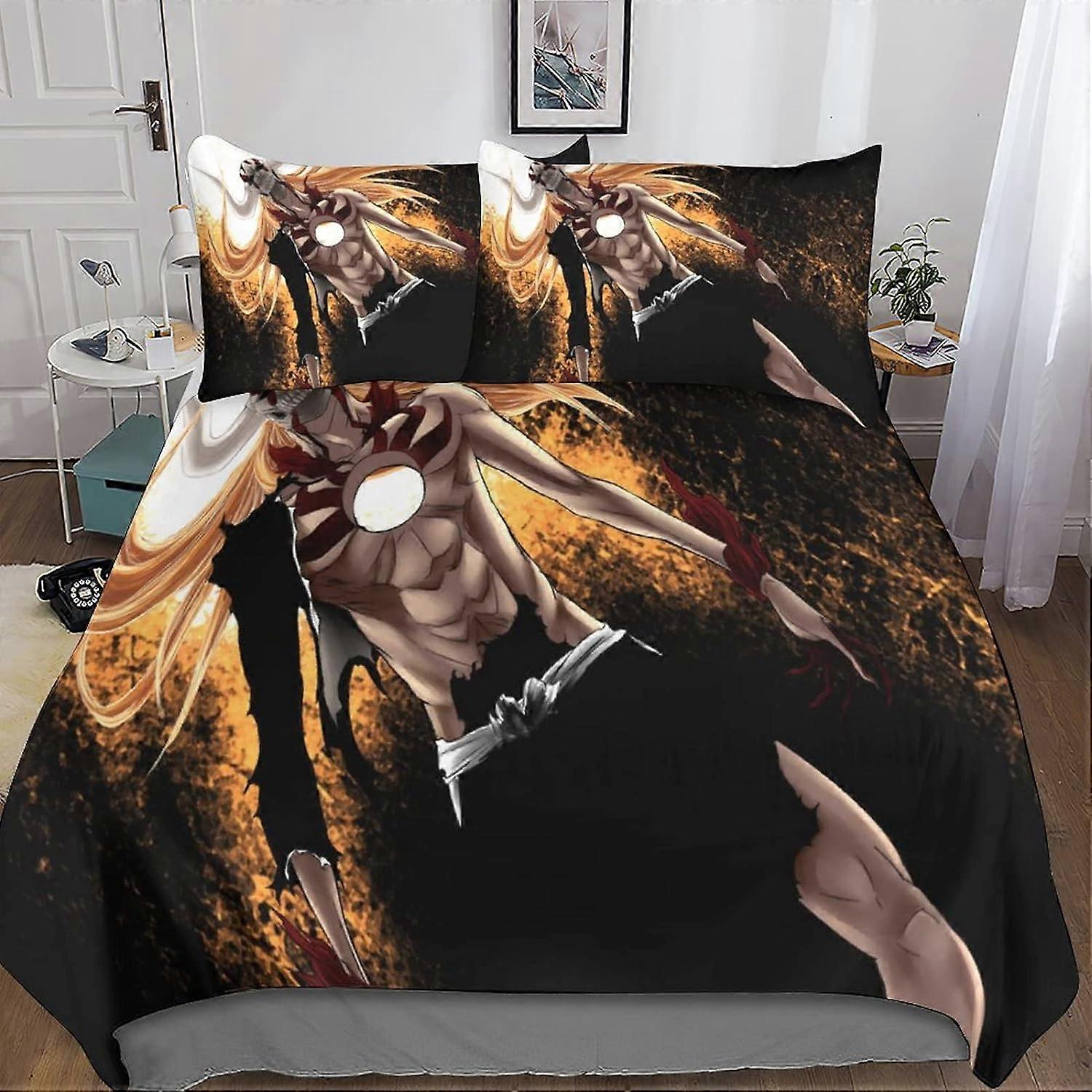 Bleach 3D Print Bedding Set Duvet Cover Pillowcase, Piece Anime