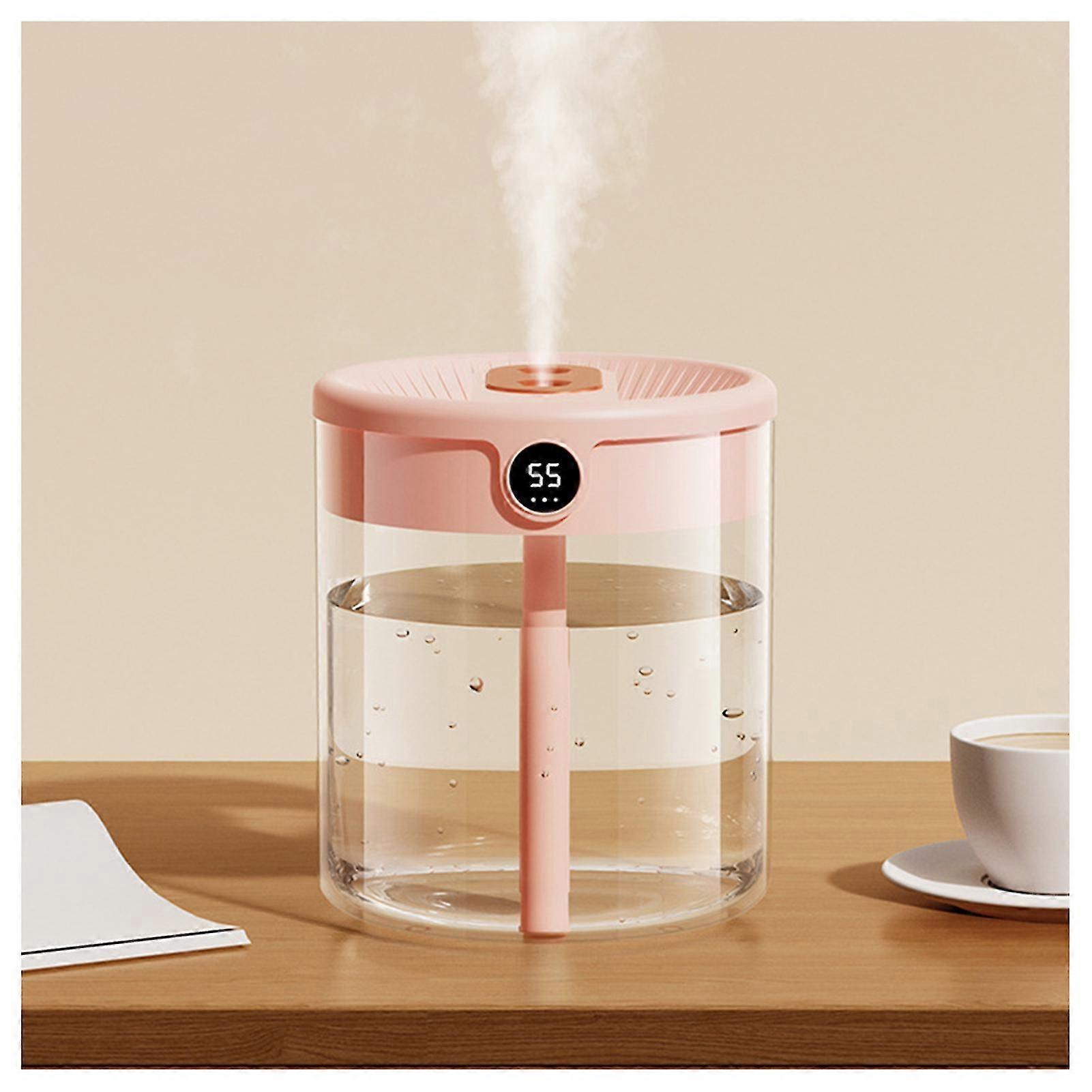 2L Large Capacity Transparent Water Tank Humidifier Silents Large Fog Volume Humidifier for Room Dormitory