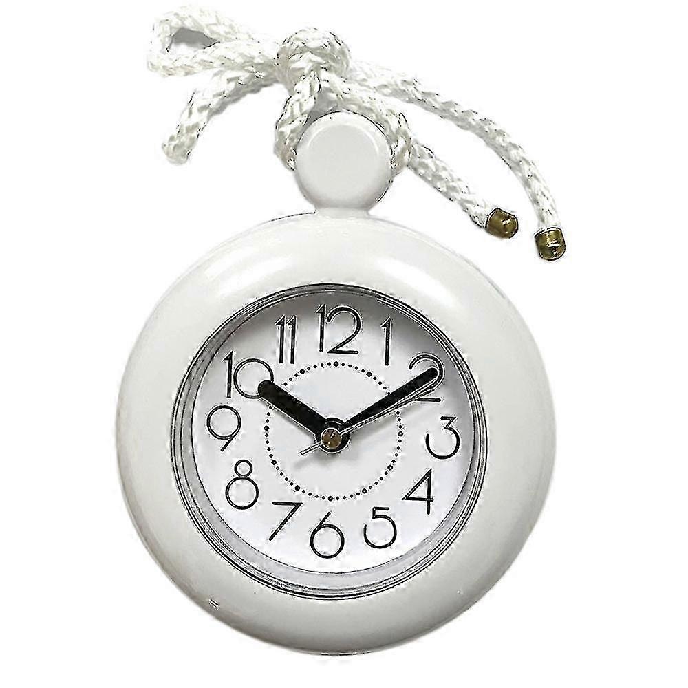 Waterproof Bathroom Clock, Dual-purpose Wall Clock Or Desk Clock, Hangs With Towel  