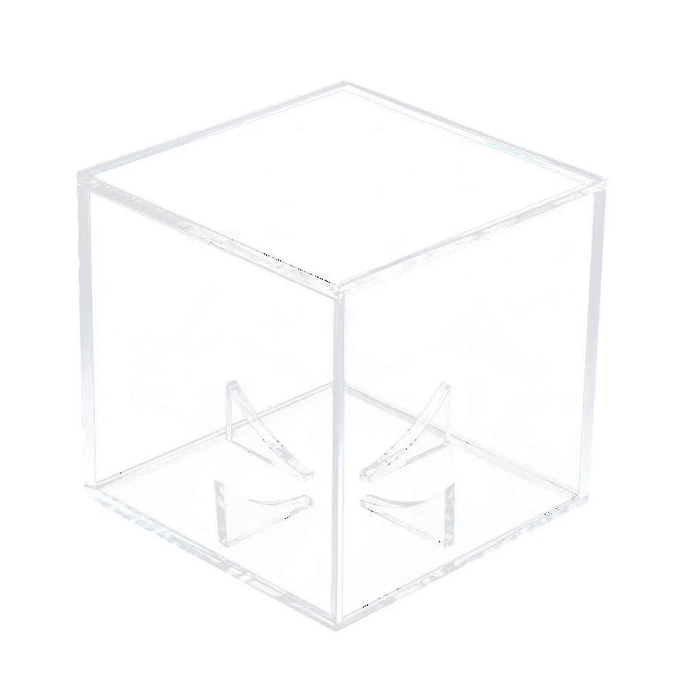 1 Pc Tennis Ball Case Transparent Square Acrylic Baseball Display Stand Storage Box Holder For Player Fan
