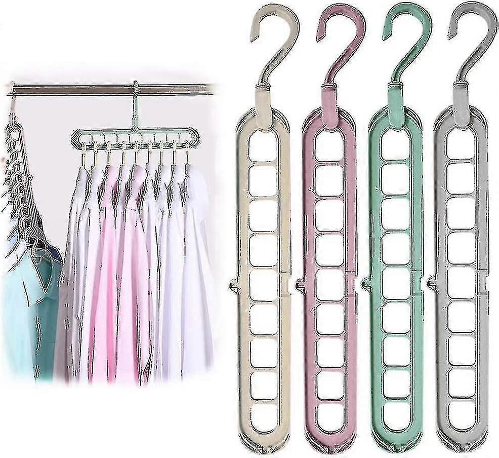 12 Pack Magic Clothes Hangers, Premium Foldable Clothes Hangers, Versatile Space Saving Clothes Hangers For Clothes Storage And Drying.