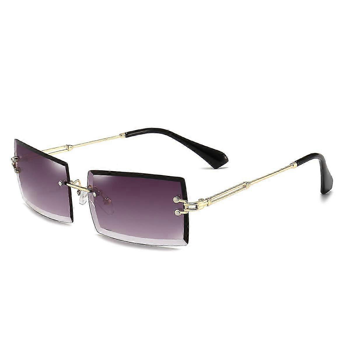 Vintage Rectangle Sunglasses for Women Men Fashion Retro Square