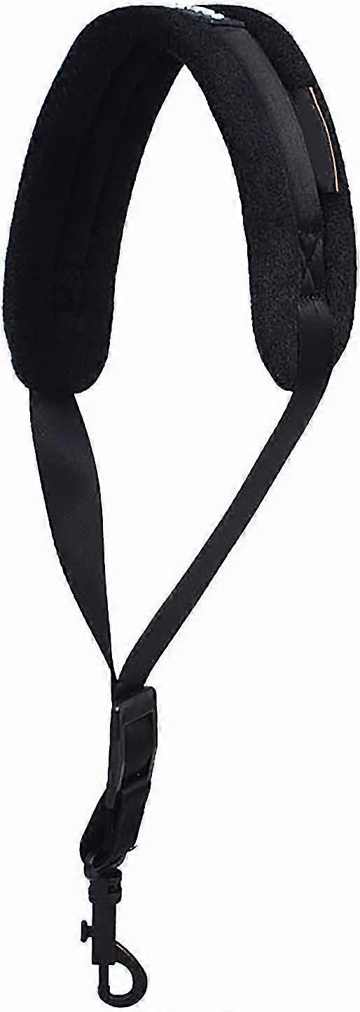 Saxophone Strap Adjustable Neck Strap Soft Comfortable Leather Padded Wear-resistant Saxophone Belt Set
