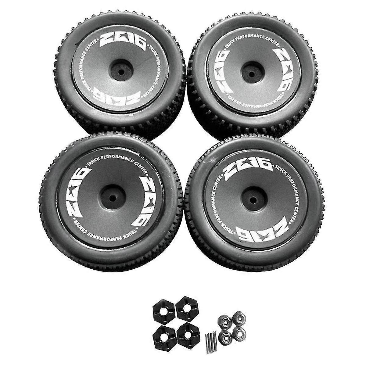 4pcs Off Road Wheels With Wheel Hub Adapter Combiner For 124019-1827 124016 144001 Rc Car Tire Hub