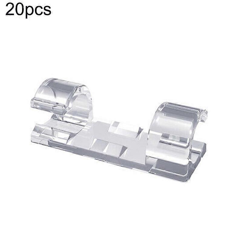 20/40Pcs Auto-Adhésif Câble Clip Pince Cordon Fil Organisateur Gestion Titulaire