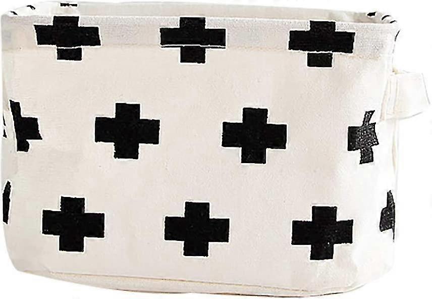 Canvas Pe Waterproof Foldable Mini Desktop Organizers Storage Basket