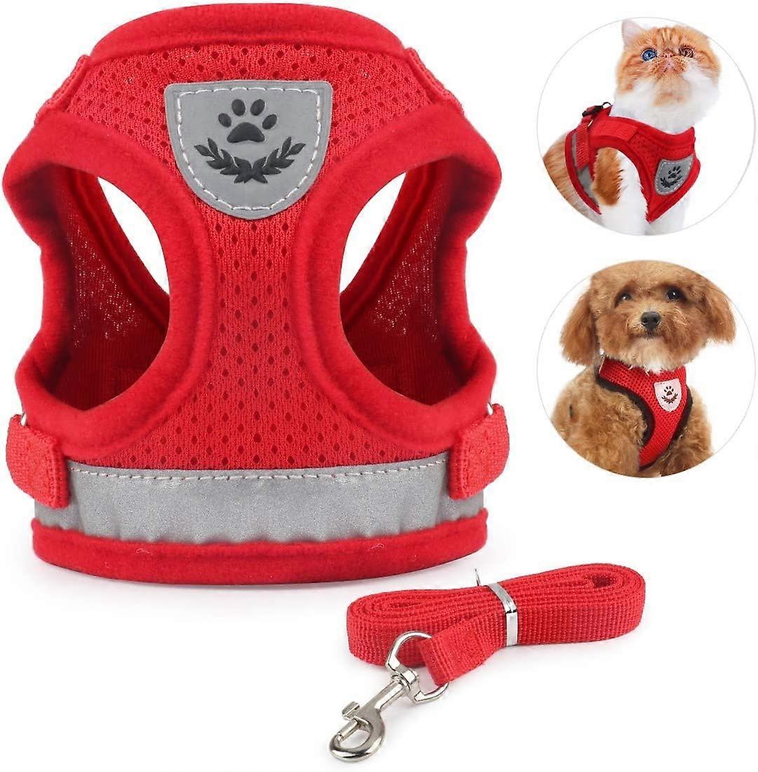 Cat Harness and Leash for Walking Mesh Vest(S)