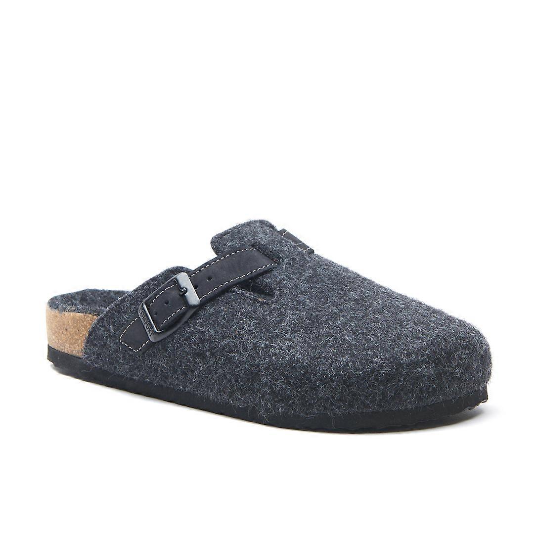 Leather Clogs With Anatomically Shaped Cork Footbed