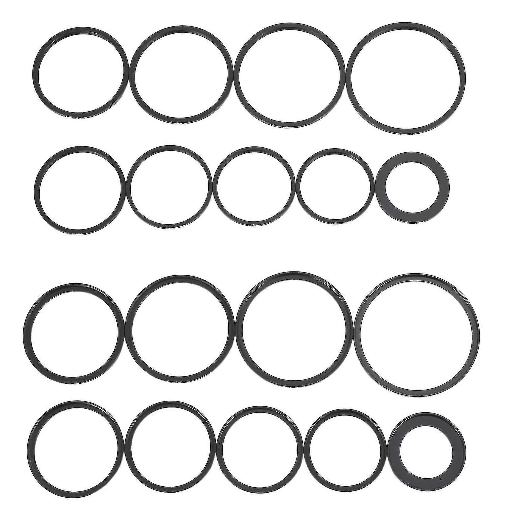 18pcs Lens Filter Ring Adapter Step Up Down 37-82mm Set For Camera