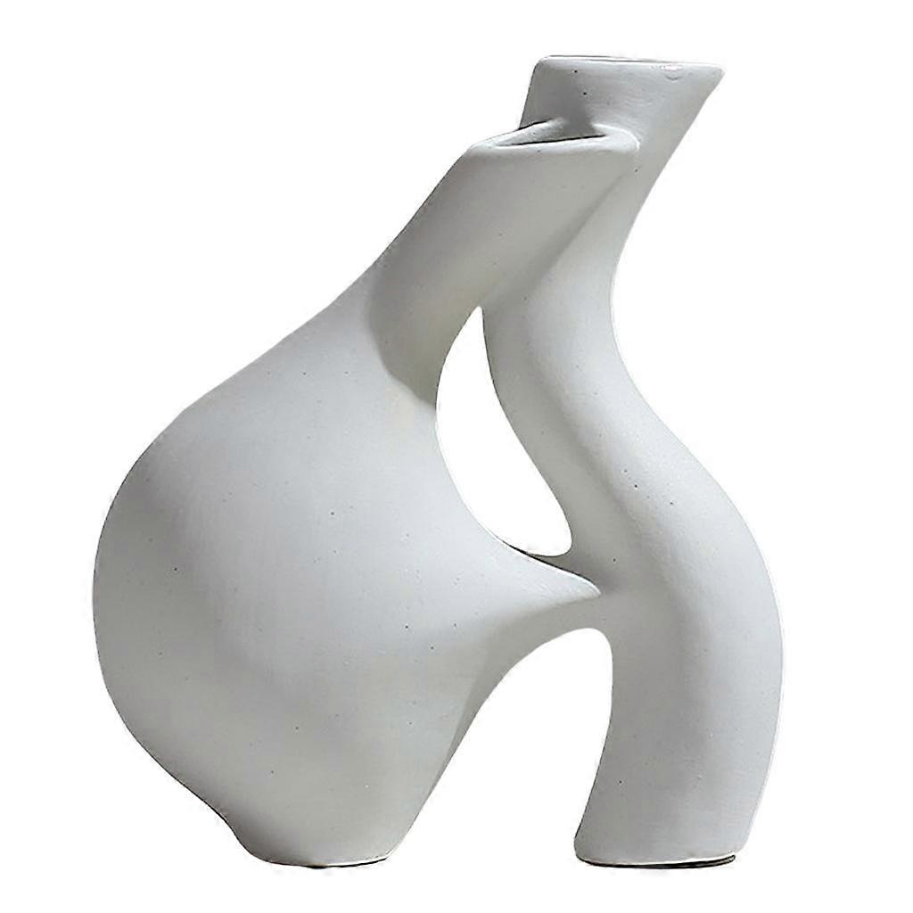 Elegant Ceramic Vase Simplest Decorative Studio Bookcase Decor Centerpiece E